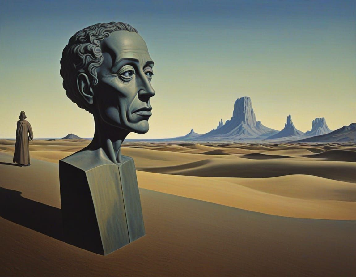 Figure in a Vortex of Keys and Jewels in Expressionist Color...