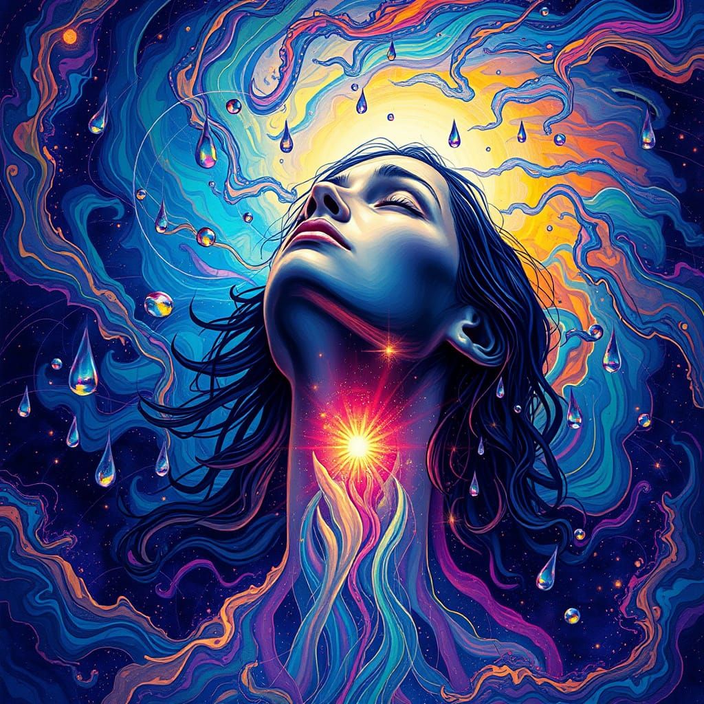 Mystical Tears Return to Source in Cosmic Vortex