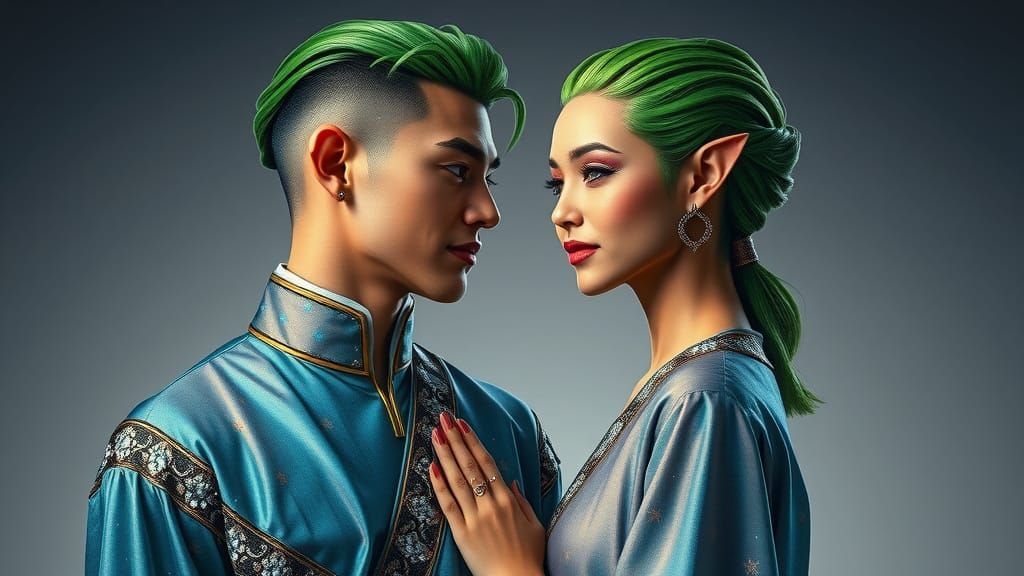 Vulcan Couple in Harmony