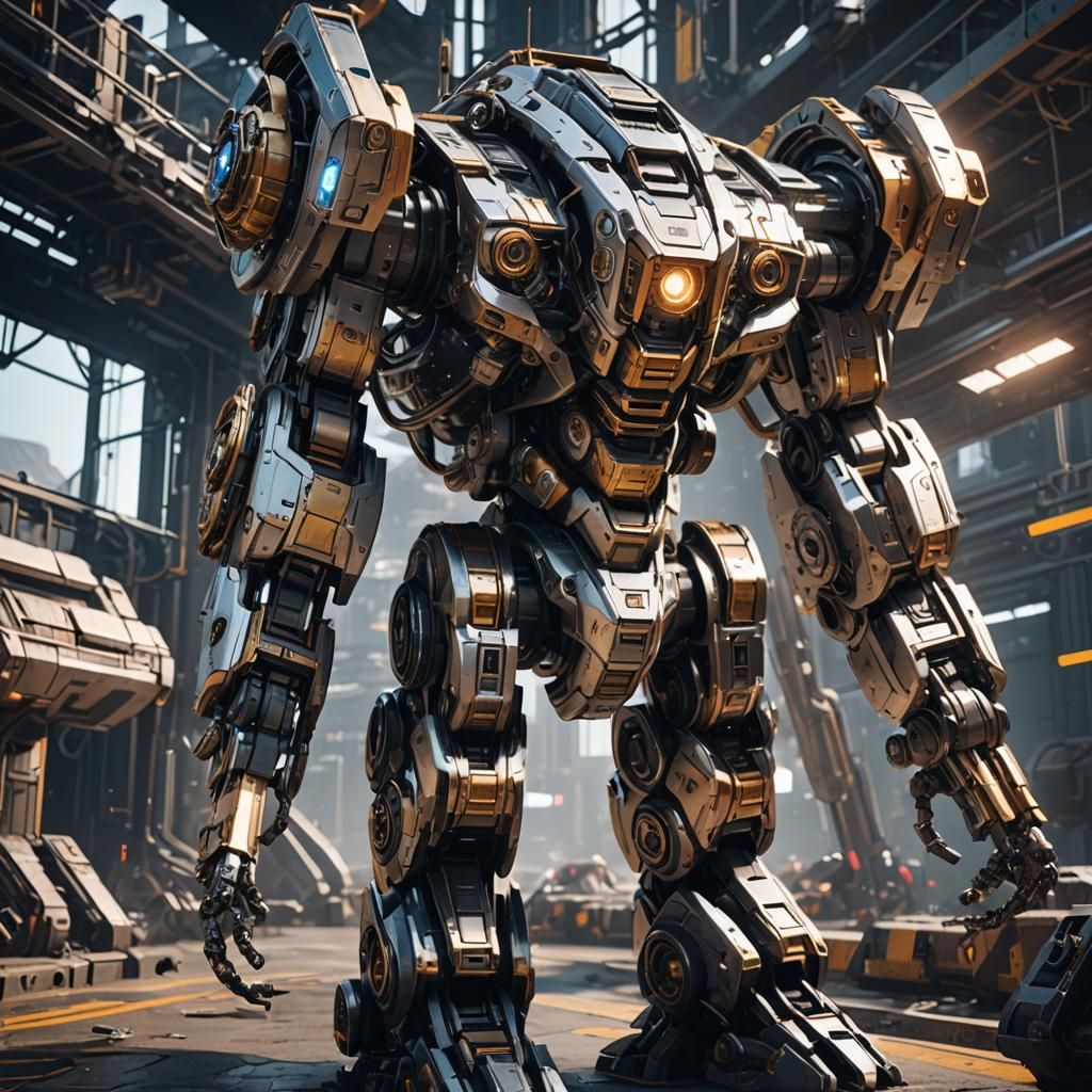 Intricate Sci-Fi Mechs in Cinematic 8K Render