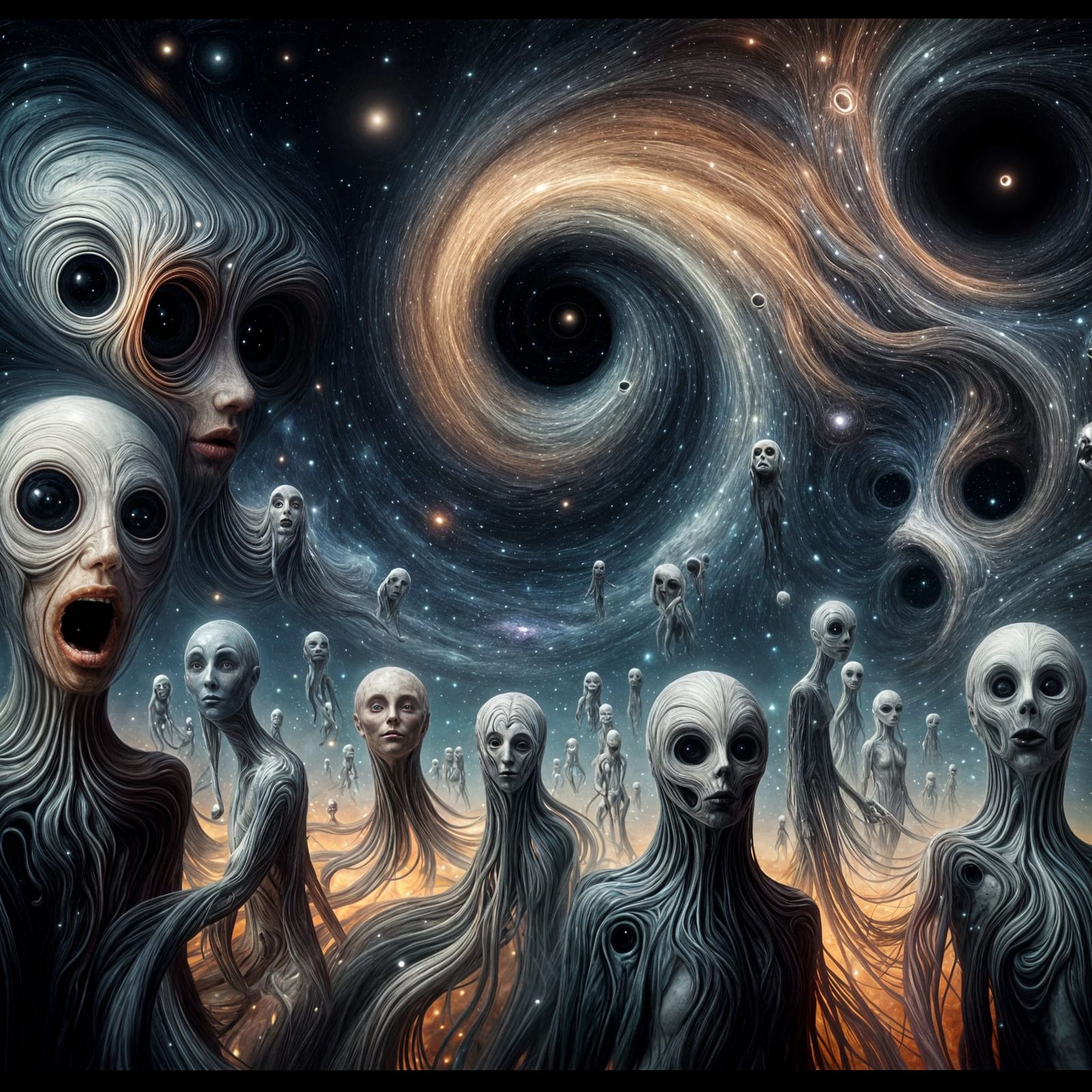 Surreal Cosmos: Journey Through a Time Warp