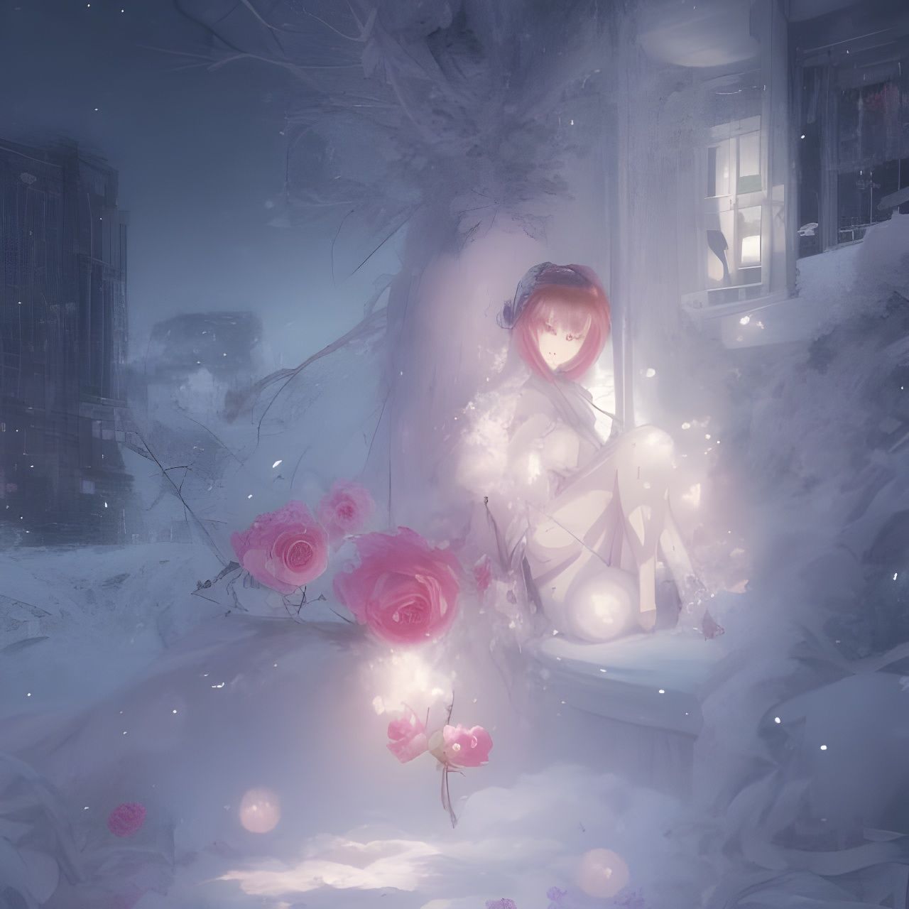 Chilling in the cold.