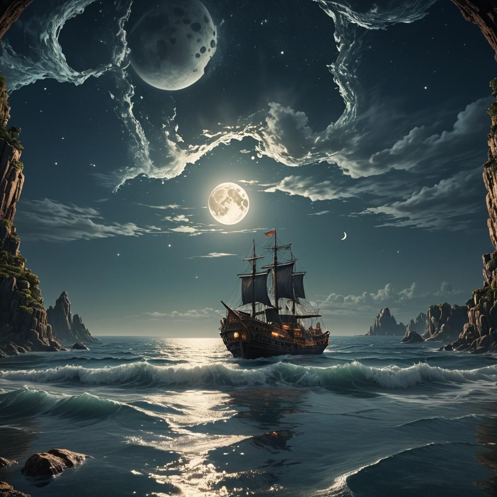 Moon in a Bottle: Fantasy Concept Art