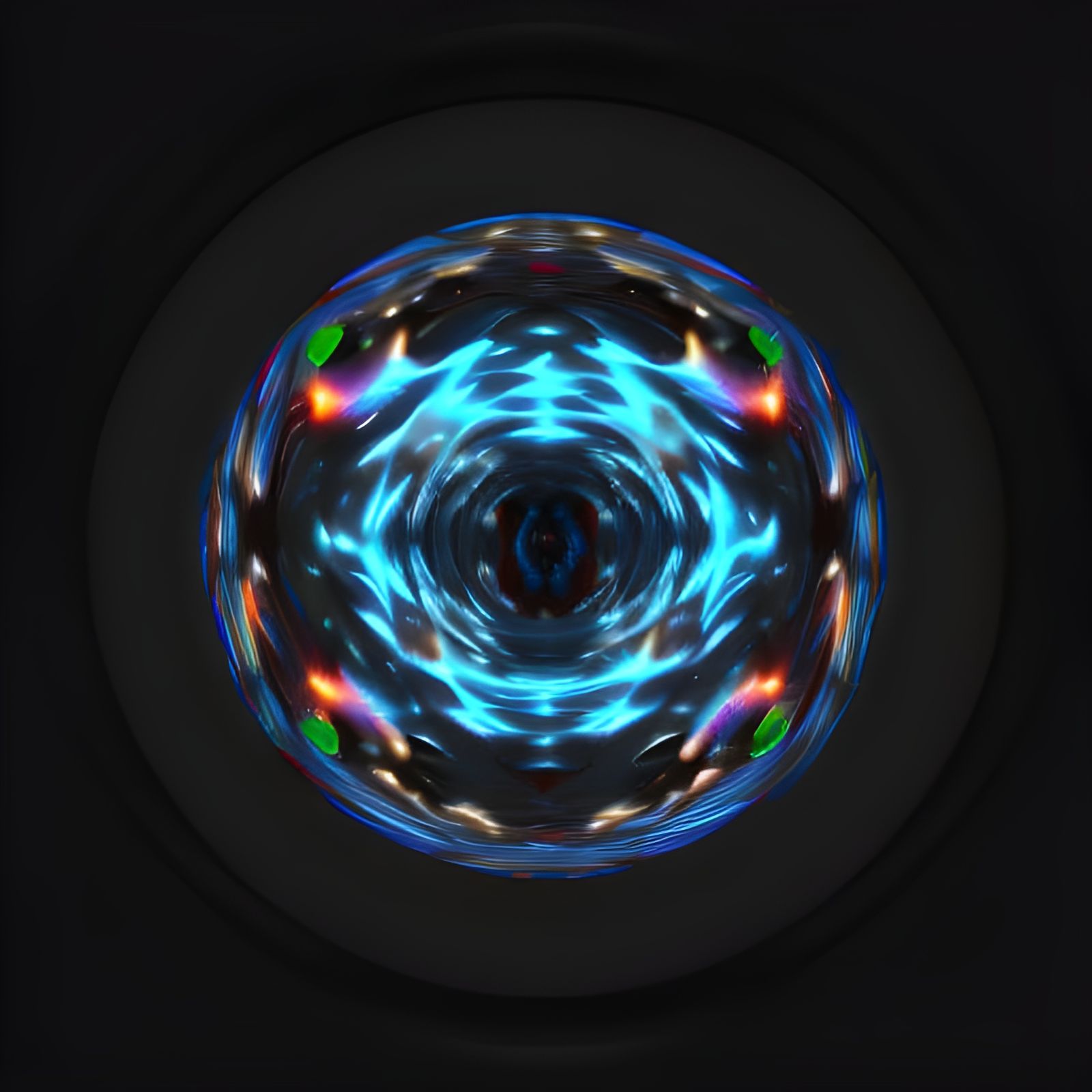 Vibrant Quantum Orb in Hyperdetailed Rendering