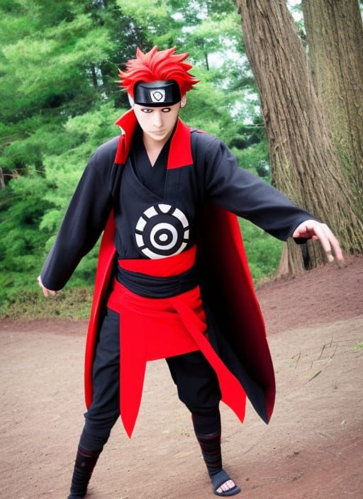 Dark Naruto Uchiha Fusion Digital Portrait