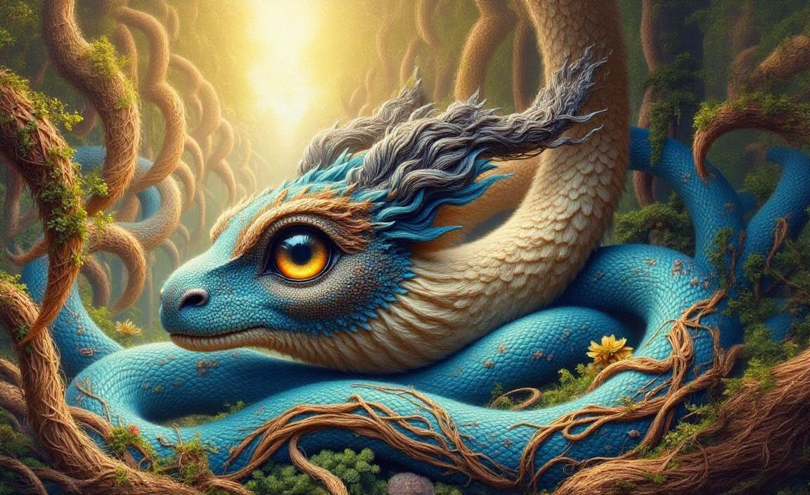 Ethereal Dragon Concept Art with Intricate Details and Elega...