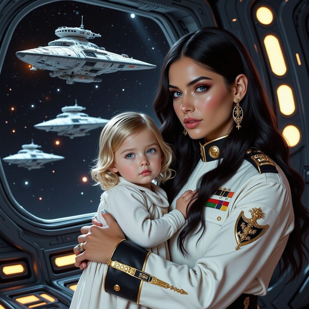 Sith Goddess Isis and Daughter in Space