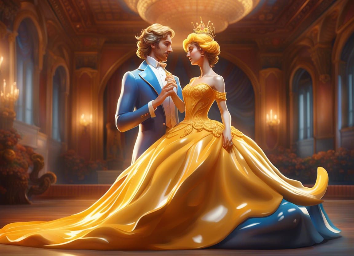 Majestic Cheese Prince and Princess Statue