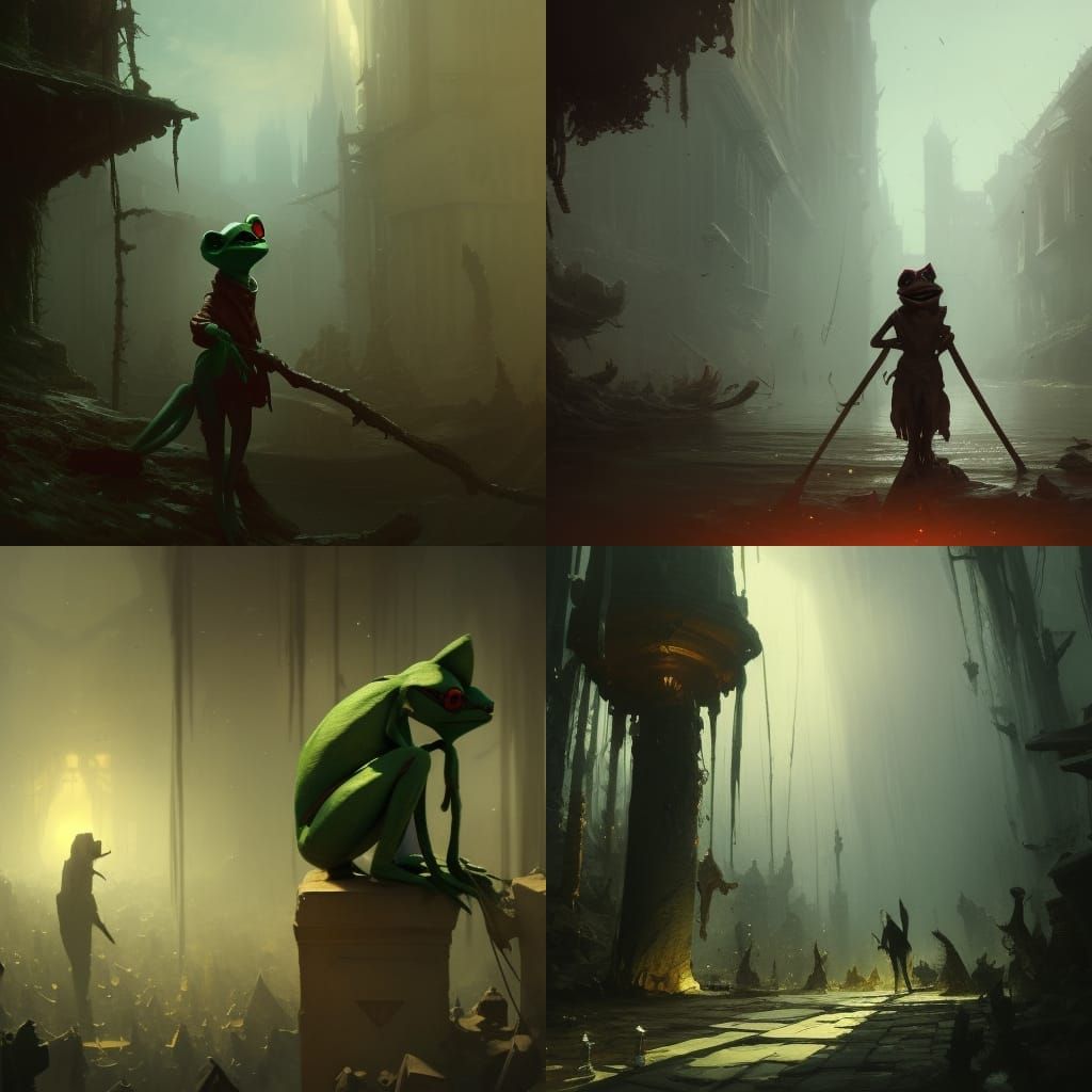 Dark Fantasy Warrior in Hyperdetailed Art Nouveau Style