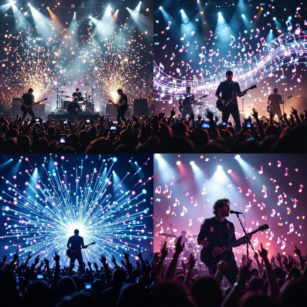 Linkin Park Concert with Magical Flying Notes