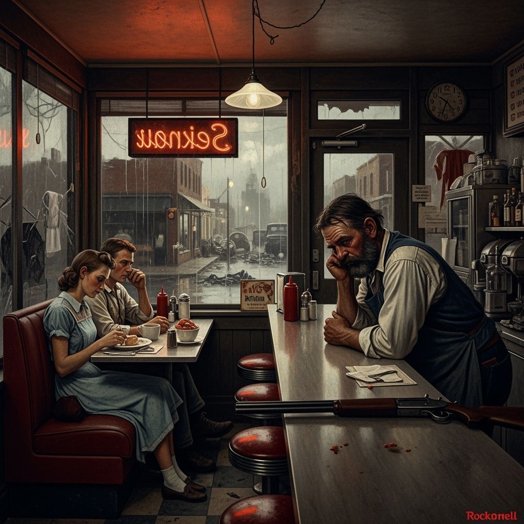 Grimdark Scene in a Classic Style