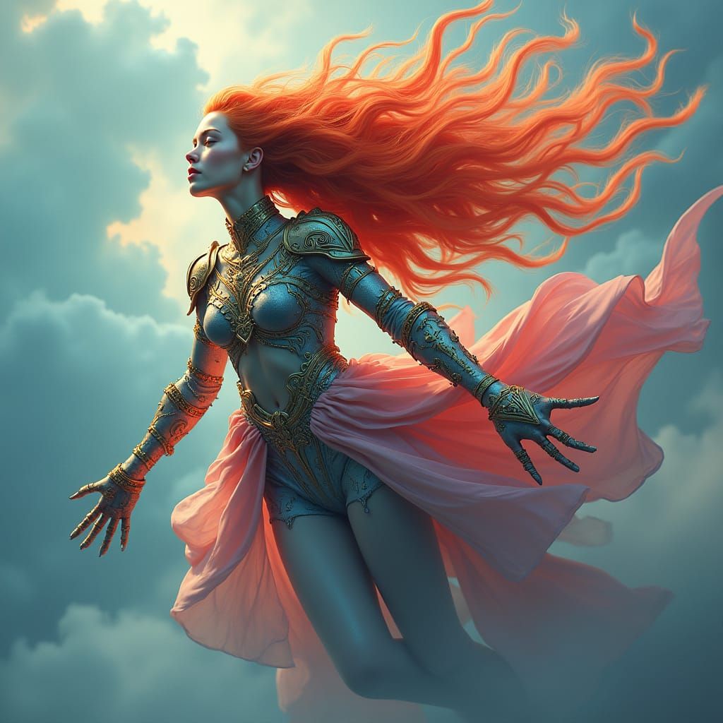 Women Soaring with Psy-Armour: A Digital Masterpiece