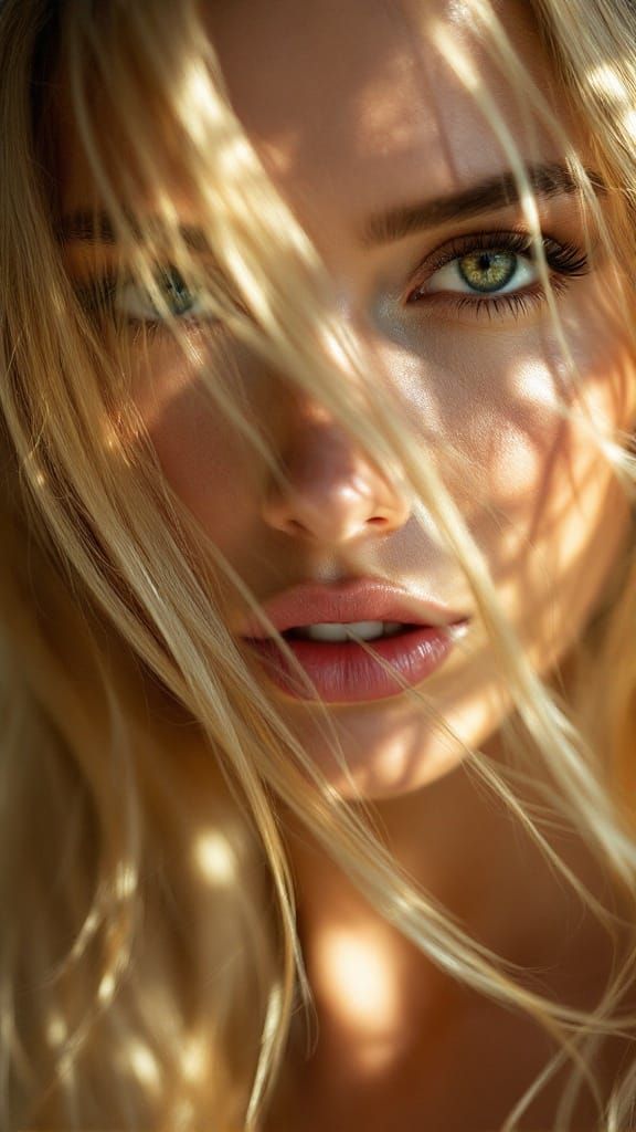 Ethereal Portrait in Natural Light: Emotive Expression
