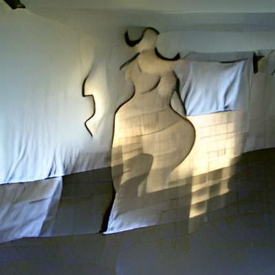 Silver Snakes Slithering on Walls and Bed