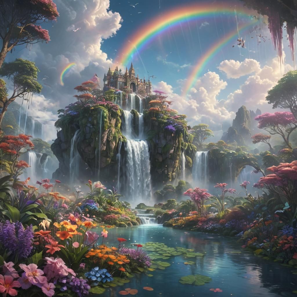 Whimsical Kingdom of Floating Gardens