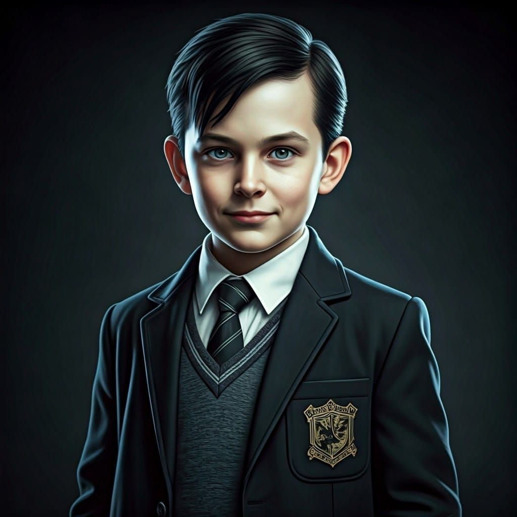Young Oswald Cobblepot in Namowtab Academy Uniform