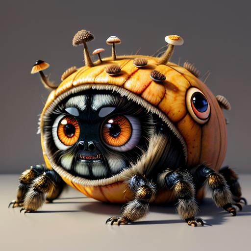 Surreal Chibi Character in 3D with Rich Textures