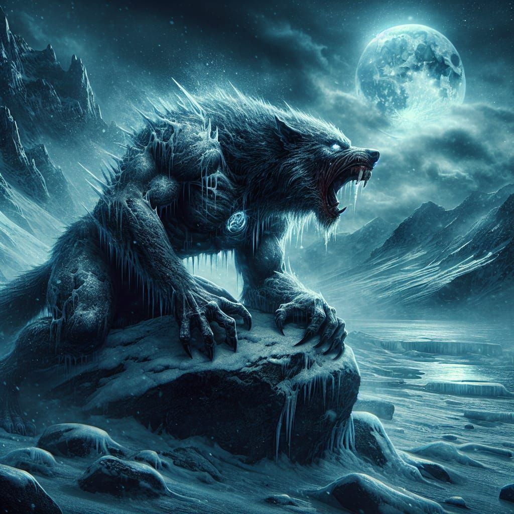 Werewolf welcoming darkness to his heart