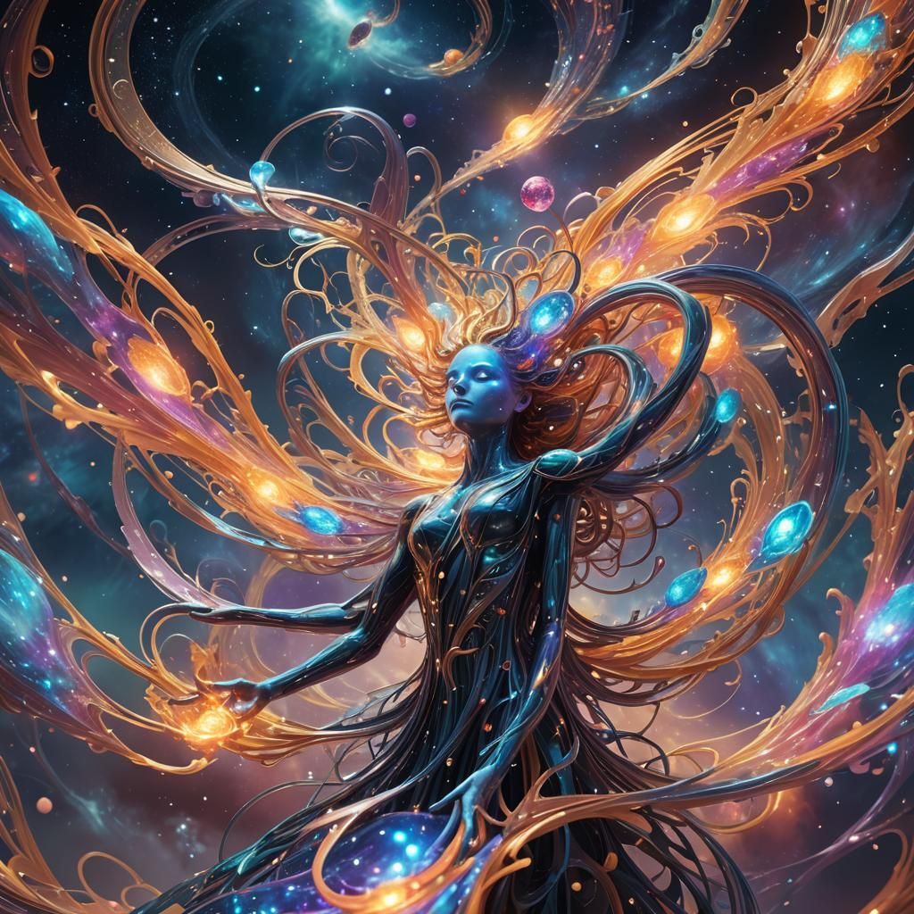 Cosmic Entity Manifesting in Three Dimensions