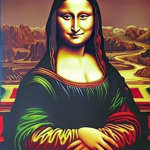 Mona Lisa Ablaze: A Fiery Renaissance
