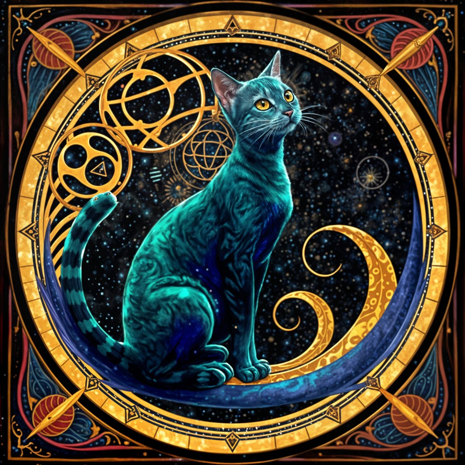 Divine Feline at the Edge of the Cosmos