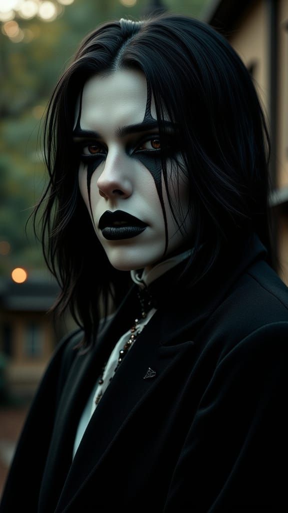 Barnabas Collins Portrait in Gothic Horror Style