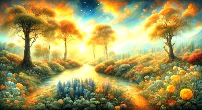 AI Generated Abstract Mosaic Dreamscape