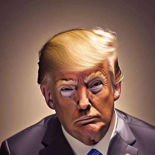 Donald Trump Portrait in Sharp Focus