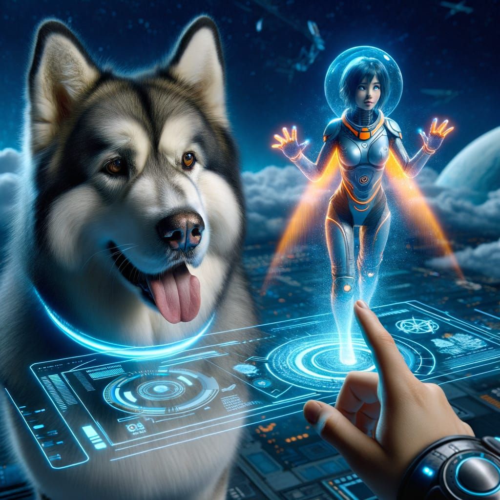 Futuristic Canine Training in High-Resolution Holographic De...