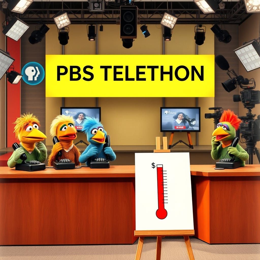 Muppet Birds Host Live Christmas Telethon