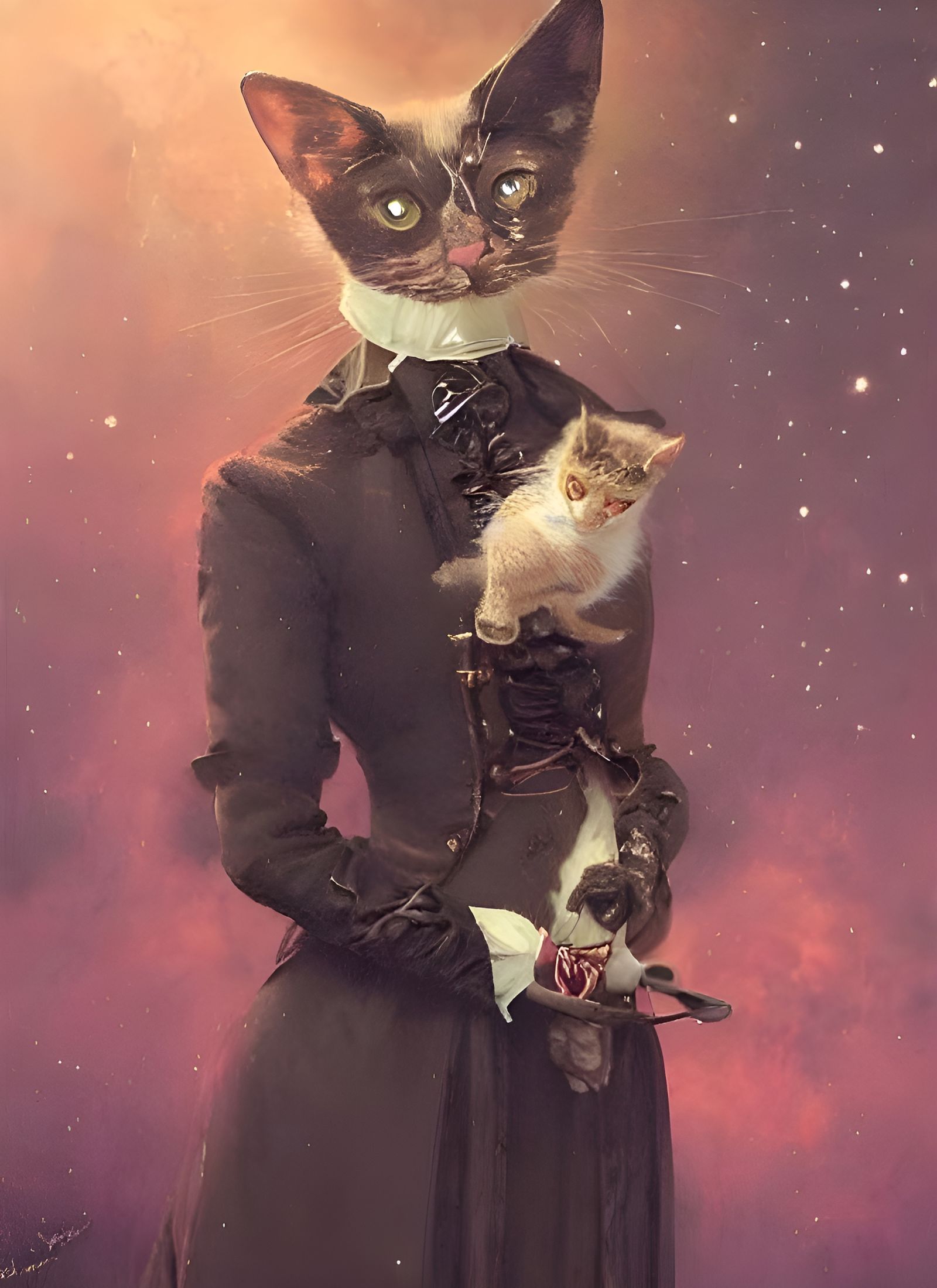 Victorian Cat Nobility: An AI Vision of 1800s Britain