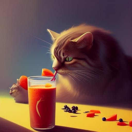 Cats like smoothies to