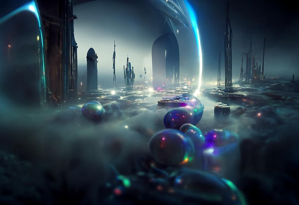 A spectral astral corridor.