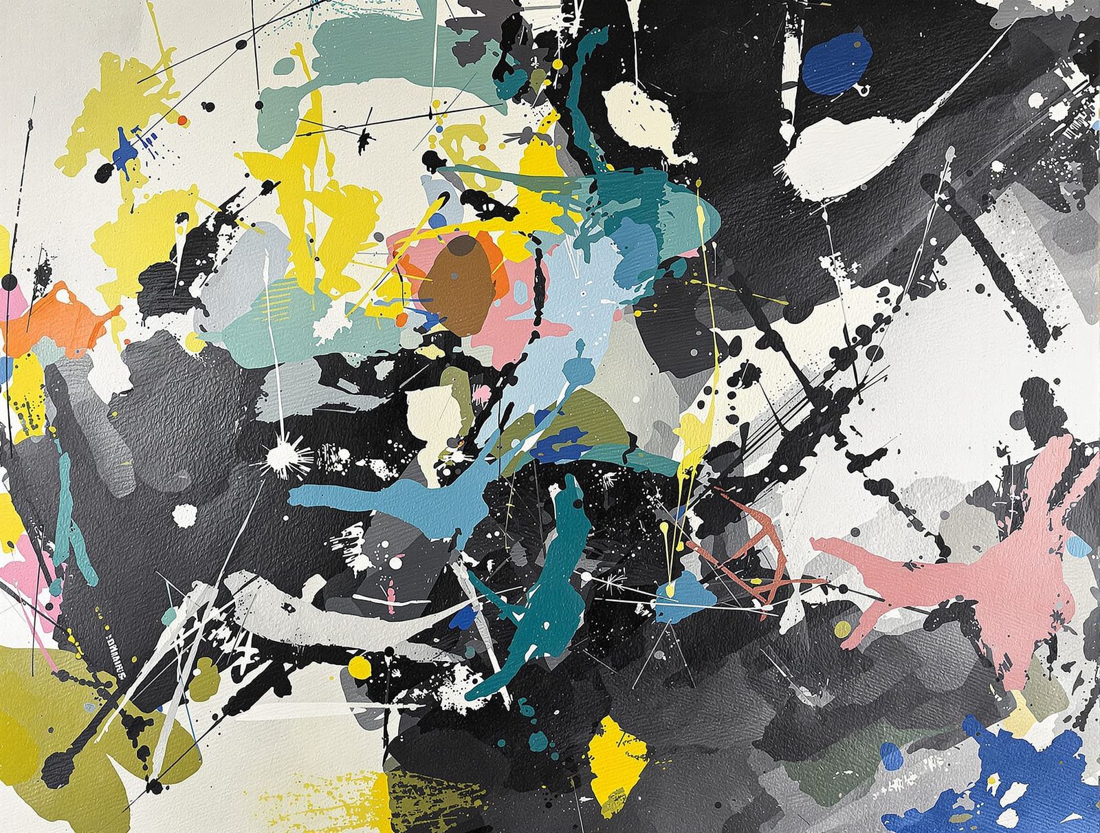 Vibrant Abstract Expressionism Art Inspired by Joan Mitchell
