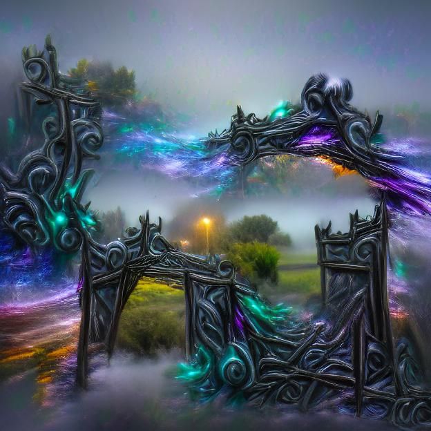 Eerie Witch's Gate Digital Rendering