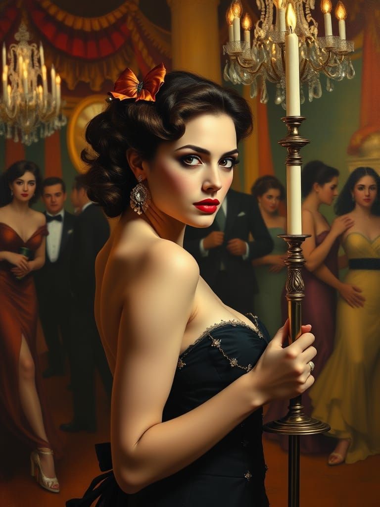 Miss Scarlett in the Ballroom with the Candlestick