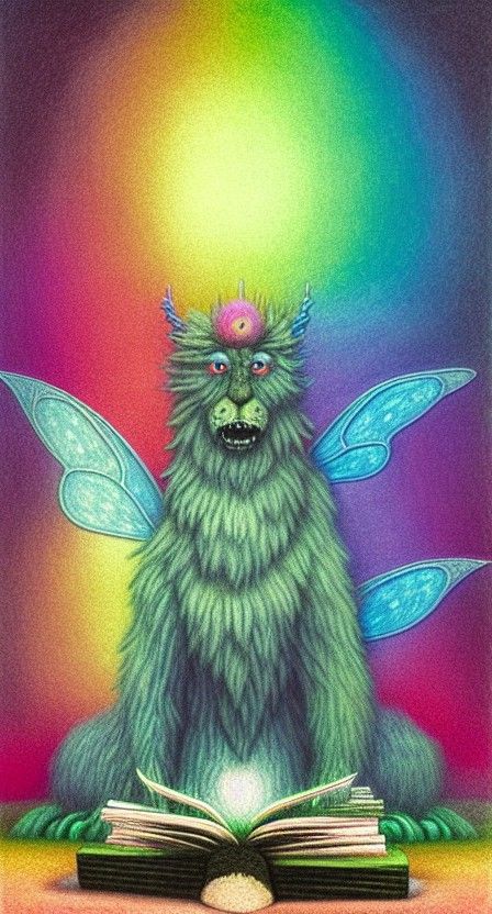 Rainbow Monster Reads in Fairy Grove
