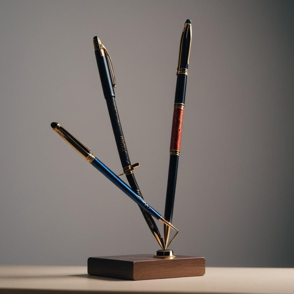 Creative Pen Holder Design: Cinematic Film Still