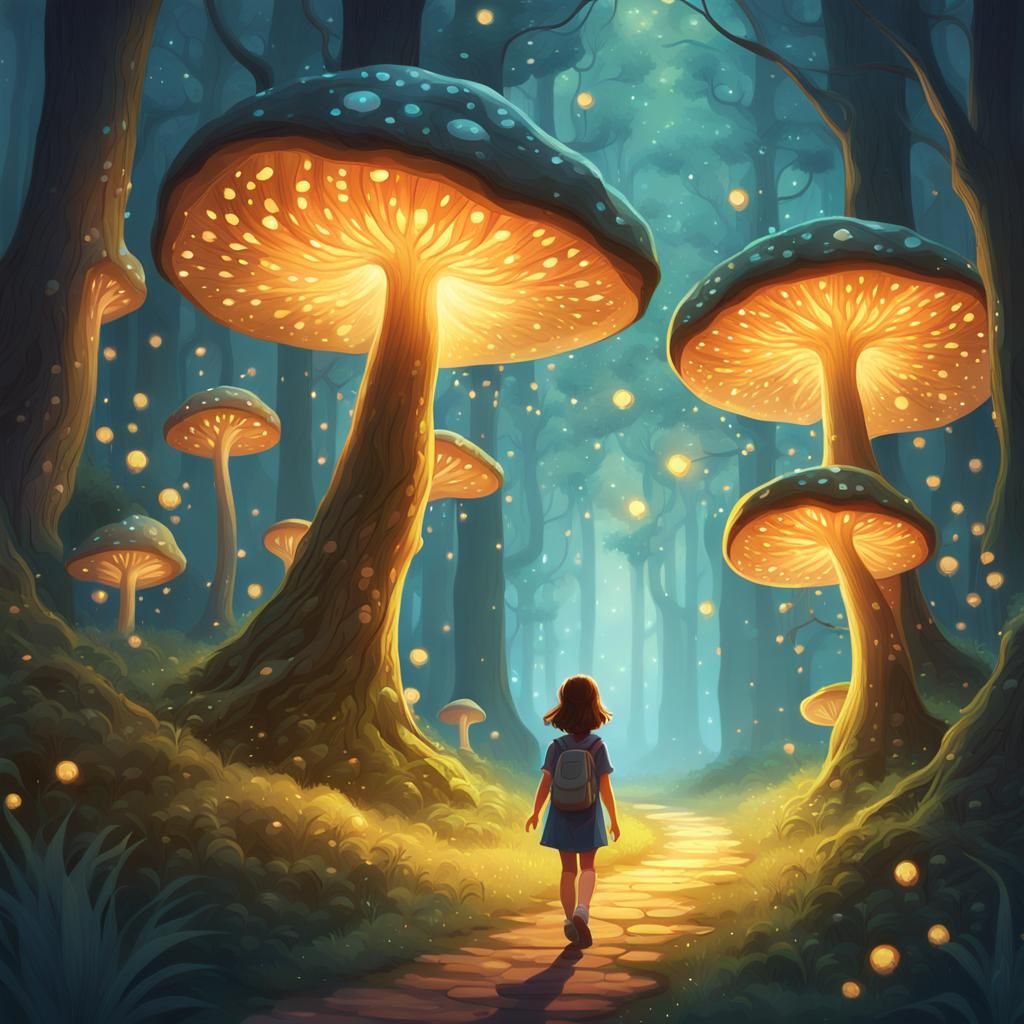 Enchanted Forest Concept Art in Fantasy Style