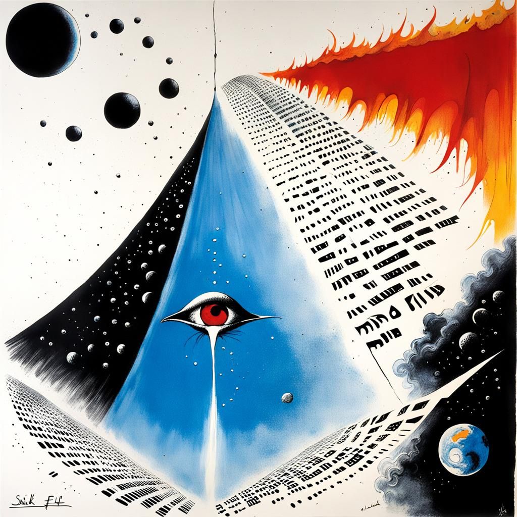 Surreal Braille Art Inspired by Pink Floyd Album