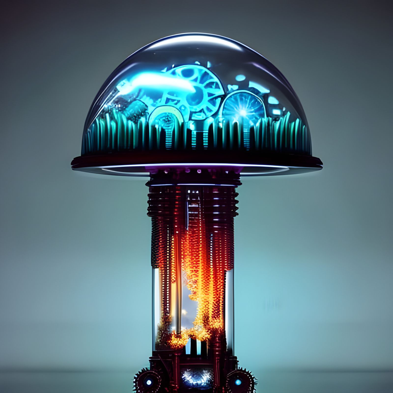 A sustainable glow-in-the-dark lamp