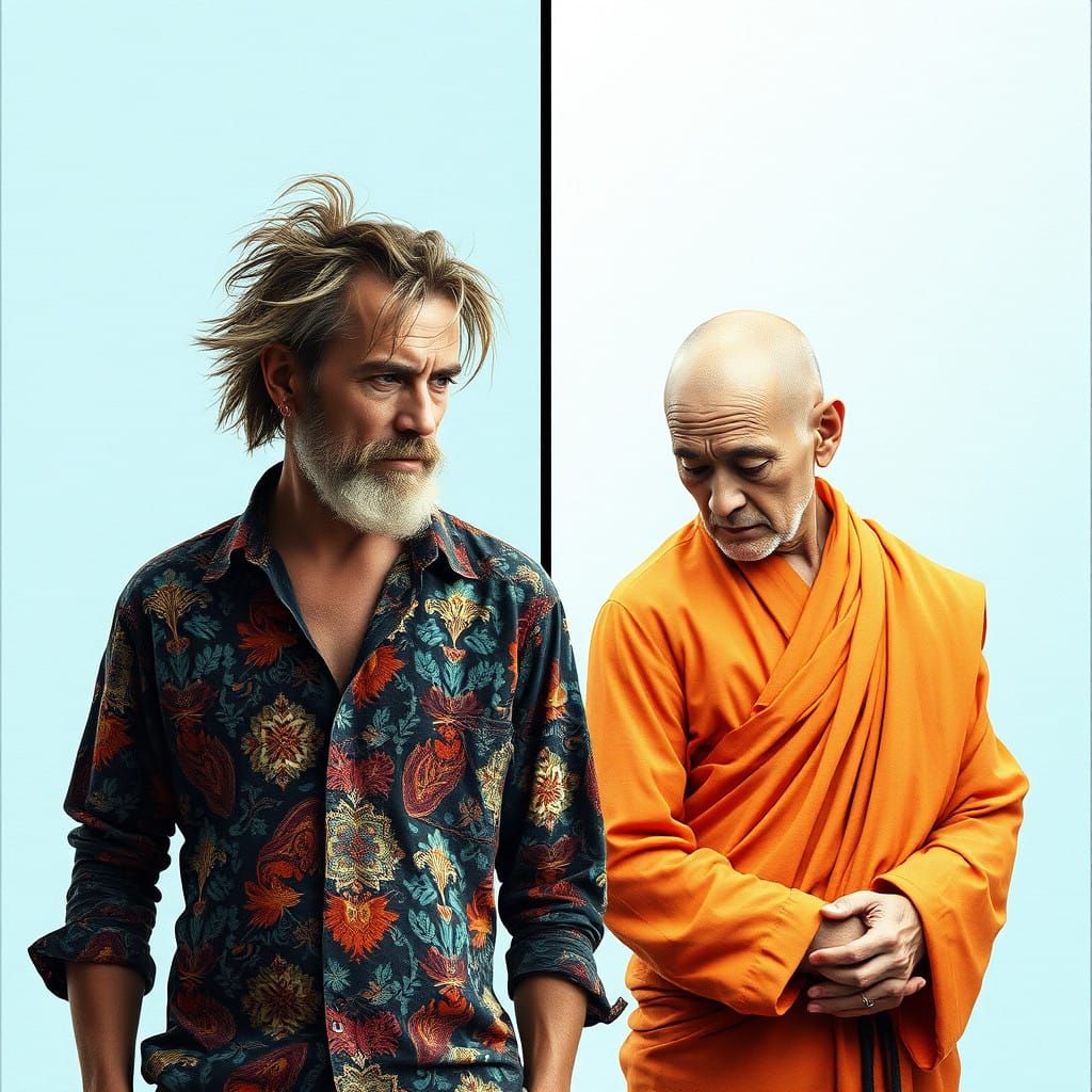 Tension Between Free-Spirited Rebellion and Serene Contempla...