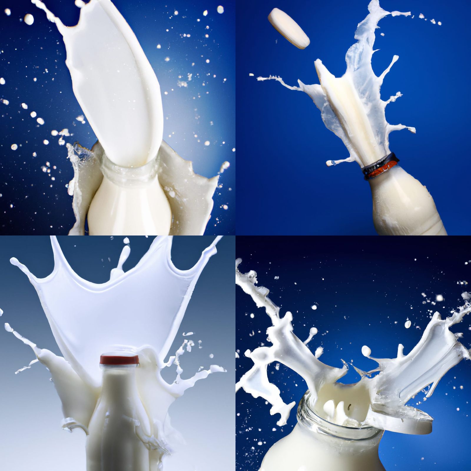 Exploding Milk Bottle Splash
