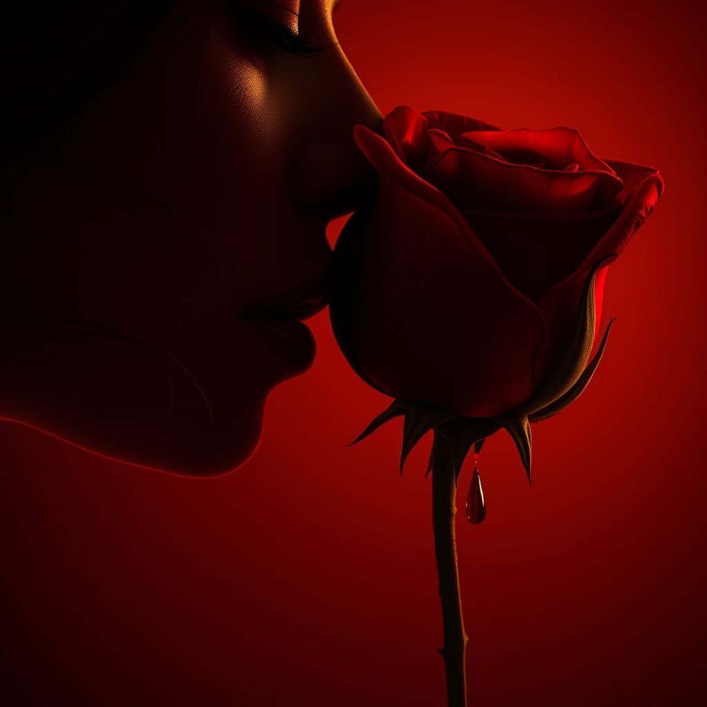 Macabre Romance in Crimson Hues