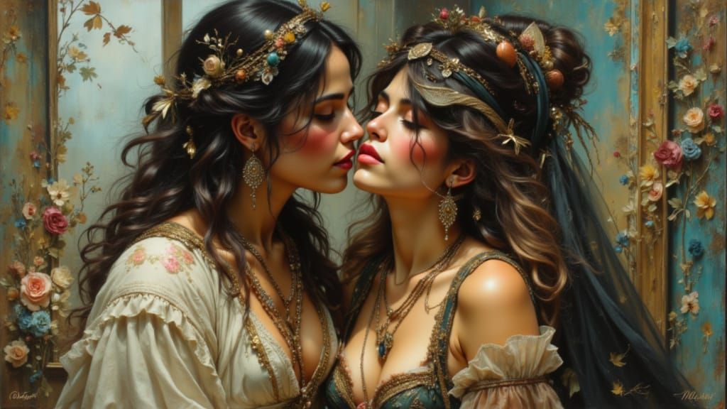 Narcissus and Psyche in Las Vegas Concept Art