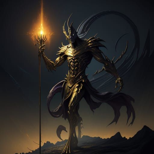 Ethereal Horror Figure in Dark Fantasy