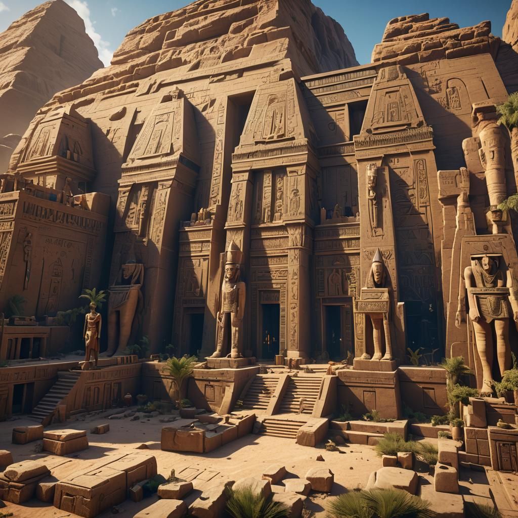 Detailed Egyptian Fantasy Concept Art