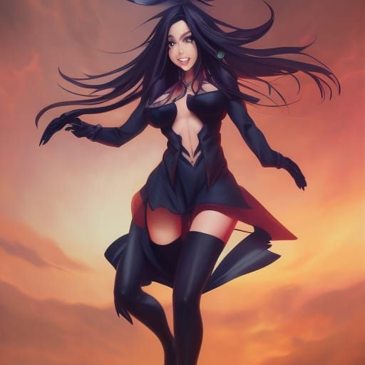 Raynare Dancing: Hyperdetailed Portrait in Unreal Engine 5