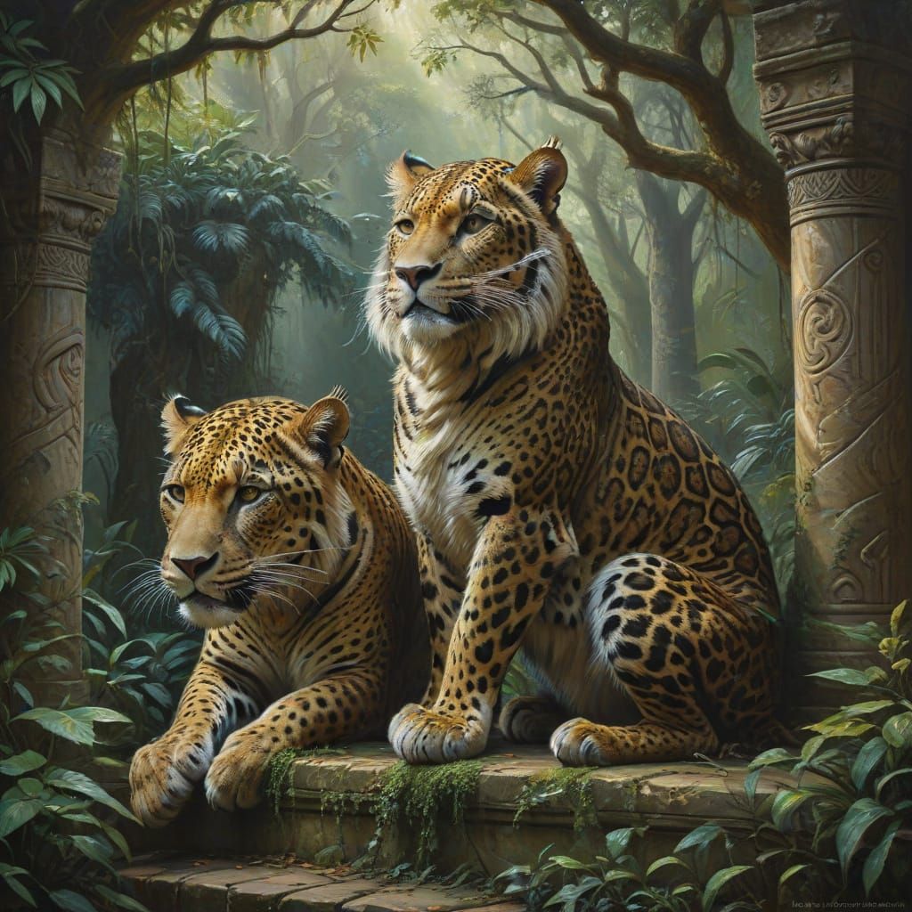 Ethereal Jungle Palace Throne Room in Majestic Style