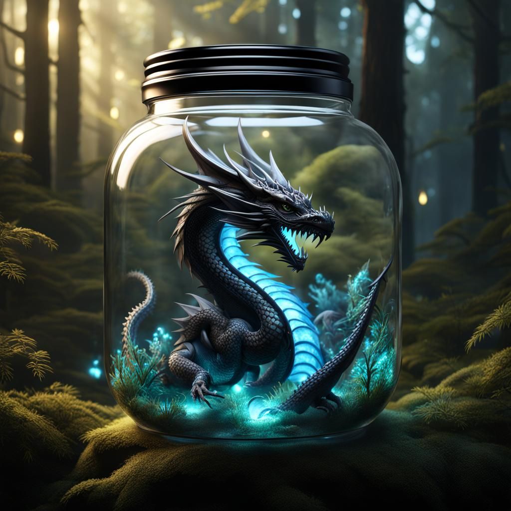Dragon in a Jar: Fantastical Matte Painting